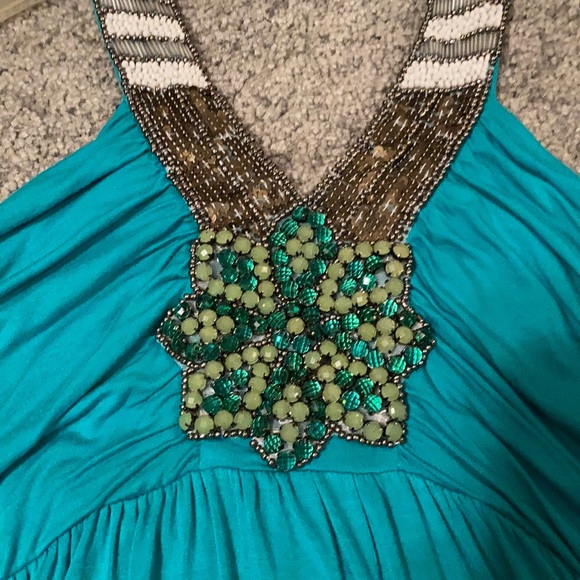 Boston proper beaded & crystal halter top - Picture 2 of 6